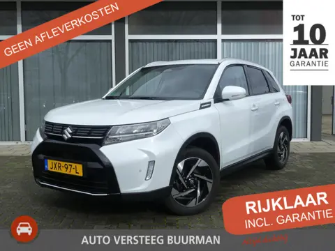 Suzuki Vitara 1.5 Hybrid Style Automaat Panorama dak, Pearl White, Carplay, Android Auto, Navi, Came