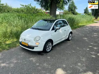 Fiat 500 C 1.2 Lounge Automaat Airco Half Leder Cabrio