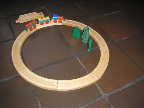 Houten trein,