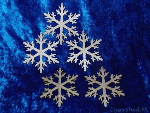 Kerst Snowflake Pointy