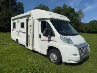 FIAT DUCATO CAMPER RAPIDO 7066F ENKELE BEDDEN VAKANTIE KLAAR