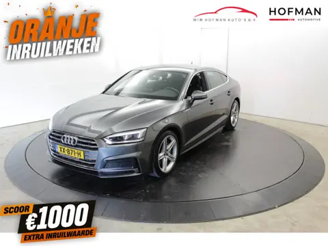 Audi A5 Sportback 45 TFSI Sport 252PK Camera 2xS-line Virtual Groot Navi Hybride Alarm Leer Stoelver