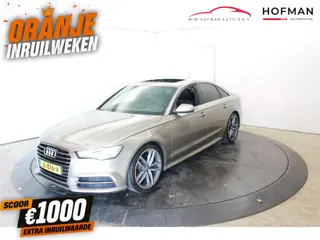 Audi A6 Limo 1.8 TFSI Premium S Line Apk tot 03-2027 Pano Vol Leder EL aKlep Zwarte hemel Mem Seats 
