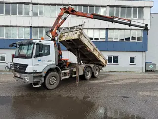 Mercedes-Benz Axor 2633 6X4 FULL STEEL TEREX 145.2 + WAF KIPPER