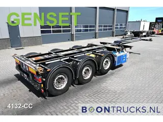 D-Tec FLEXITRAILER + GENSET | 2x20-30-40-45ft HC * 2x EXTENDABLE * DISC BRAKES * MOT 03-2027