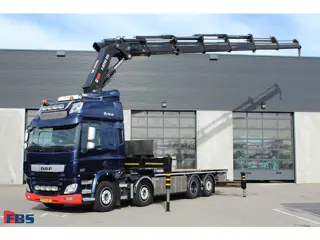 DAF CF 460 met Hiab X-Hipro 858 en nieuwe laadbak TE KOOP/TE HUUR