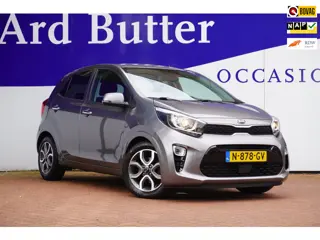 Kia Picanto 1.0 DPi DynamicPlusLine+Camera+Led+Full-Navigatie+Ecc+Leder-Multie-stuur = ORIG/NL 39DKM