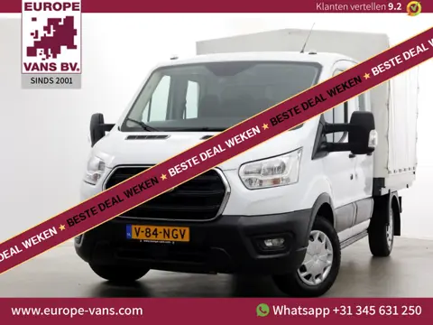 Ford Transit 2.0 TDCI 130pk L2H1 Trend D.C. Open Laadbak met huif 05-2020