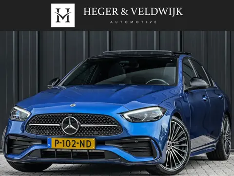 Mercedes-Benz C-klasse 180 AMG Line | NL-Auto | Panoramadak | Night-Pakket | Ambiance Interieur | Ca