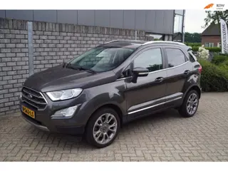 Ford EcoSport 1.0 EcoBoost Titanium Autom Half Leder Stoel/Stuurverw Navi Camera Clima Cruise 2x PDC