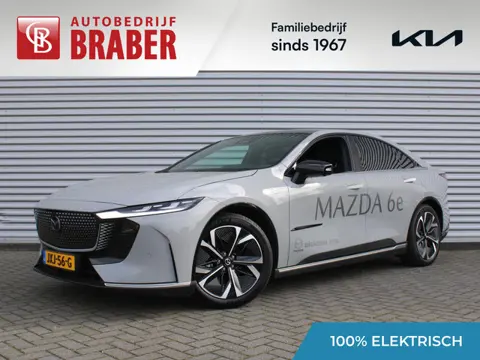 Mazda 6e Takumi Long Range 80 kWh | Stuur-/stoelverwarming + ventilatie | 360 camera | Pano dak | Zw