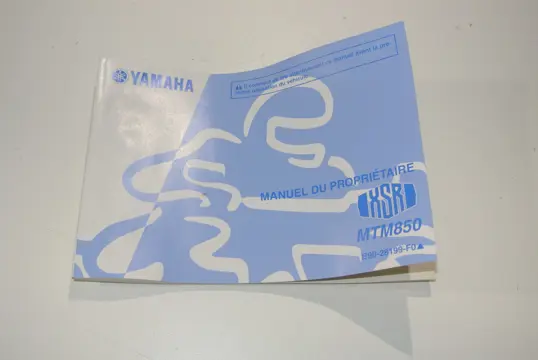 INSTRUCTIEBOEKJE Yamaha XSR 900 2016 - 2018