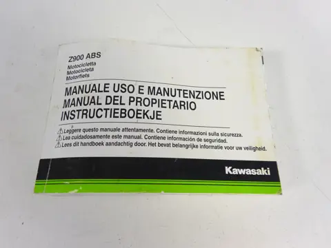 INSTRUCTIEBOEKJE Kawasaki Z 900 2017 - 2019