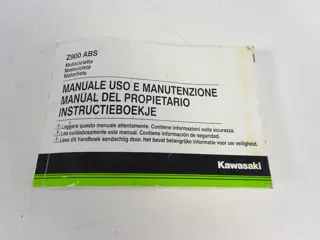 INSTRUCTIEBOEKJE Kawasaki Z 900 2017 - 2019