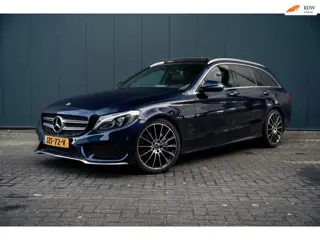 Mercedes-Benz C-klasse Estate 220 d AMG Canvasite Blue, Pano