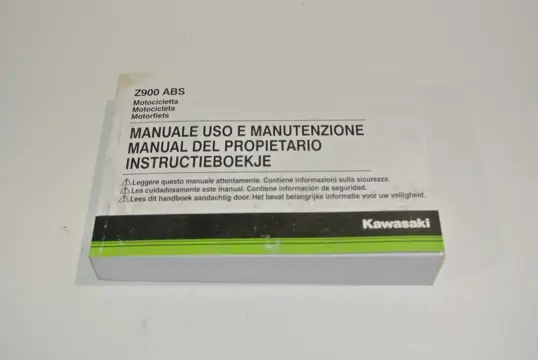 INSTRUCTIEBOEKJE Kawasaki Z 900 2017 - 2019