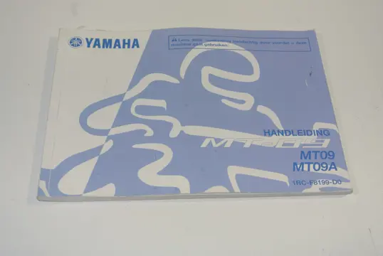 INSTRUCTIEBOEKJE Yamaha MT 09 2013 - 2017