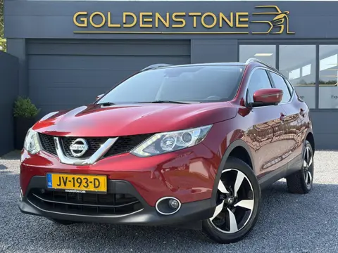 Nissan Qashqai 1.2 N-Connecta 360°Camera,Pano,Trekhaak,Navi,Clima,Cruise,Pdc V+A,Lm velgen,6 Bak,Dak
