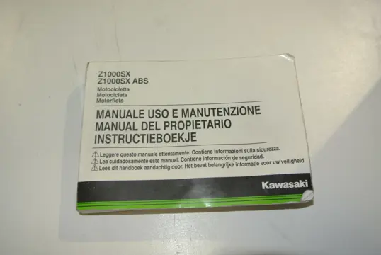 INSTRUCTIEBOEKJE Kawasaki Z 1000 Sx 2014 - 2016