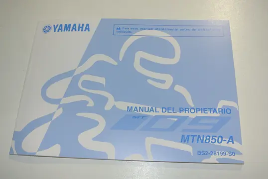 INSTRUCTIEBOEKJE Yamaha MT 09 2018 - 2020