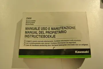 INSTRUCTIEBOEKJE Kawasaki Z 900 2017 - 2019