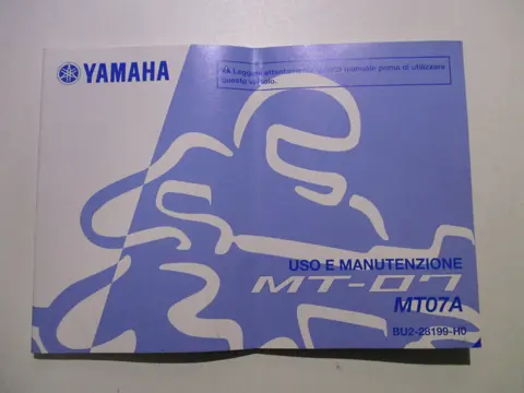 INSTRUCTIEBOEKJE Yamaha MT 07 2014 - 2017