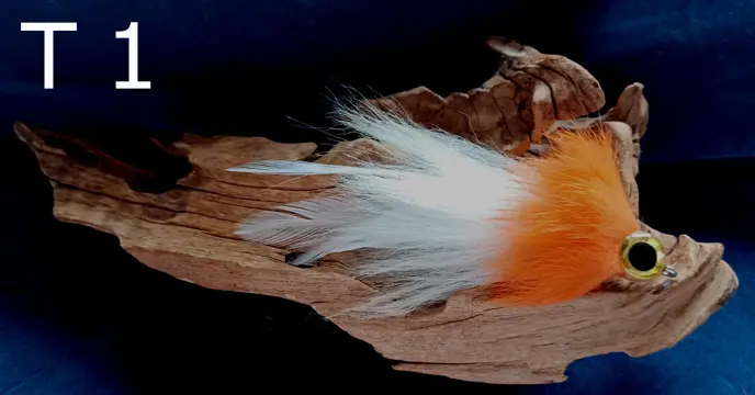 Serie T snoekstreamers voor vlieghengel en lichte spinhengel € 4,10 per stuk.