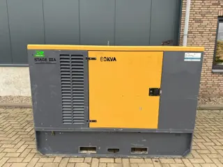 Perkins 1104D-44T Noodstroom generatorset 60 kVA Silent Aggregaat
