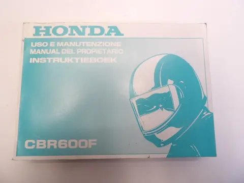 INSTRUCTIEBOEKJE Honda CBR 600 F 1999 - 2000