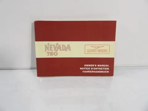 INSTRUCTIEBOEKJE Moto Guzzi Nevada 750 1991 - 2019