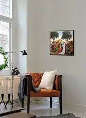 Piero Costa - Processione della Regina di Saba. from Piero della Francesca