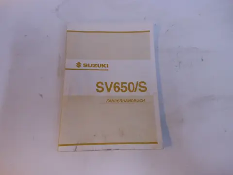 INSTRUCTIEBOEKJE Suzuki SV 650 2003 - 2009
