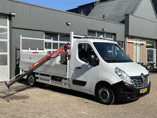 Renault Master T35 2.3 dCi L3 Energy Maxilift Laadkraan Trekhaak 2500 kg Airco 3-Persoons Open laadb