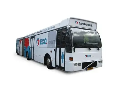 Volvo luxe sanitair bus , camping , event, beurs ,