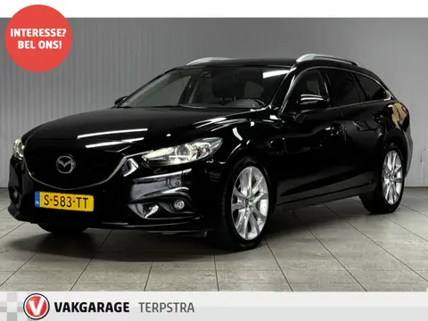 Mazda 6 Sportbreak 2.5 GT-M/ Automaat/ Trekhaak/ Camera/ Stoelverw./ Xenon/ 19''LMV/ Elek.Stoel/ Bos