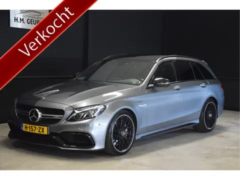 Mercedes-Benz C-Klasse Estate 63 AMG Pano 19Inch Burmester Xenon HUD Navi Zeer Mooi! !! VERKOCHT !!