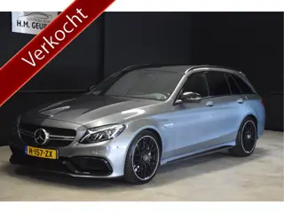 Mercedes-Benz C-Klasse Estate 63 AMG Pano 19Inch Burmester Xenon HUD Navi Zeer Mooi! !! VERKOCHT !!