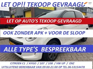 Skoda Yeti 1.2 AUTO'S TEKOOP GEVRAAGD OOK ZONDER APK + VOOR DE SLOOP !!