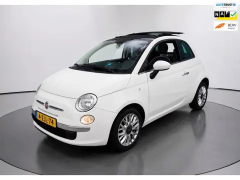 Fiat 500 0.9 TwinAir Turbo Lounge Pano Dak, Airco, Leer, NAP