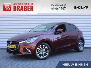 Mazda 2 1.5 Skyactiv-G GT-M | 16" LM | Leder | Keyless | Camera | Clima | Cruise | Navi | Dodehoek d
