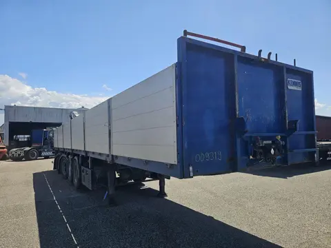 Pacton t4-001 / 4 AXLE TRAILER /2 LIFT AXLES /2 STEERING AXLES/ INCL CRANE KENNIS 14 TON MOVEBAL.