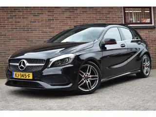 Mercedes-Benz A-klasse 180 AMG Night Edition Plus '16 LED Pano Cruise Navi Airco Inruil mogelijk