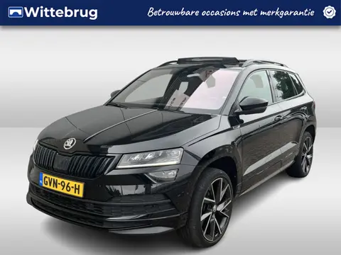 Škoda Karoq 1.5 TSI ACT Sportline / AUTOMAAT/ PANO/ TREKHAAK/ ACC/ PARK.SENSOR.V+A/ CAMERA/ STOELVER