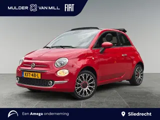 Fiat 500C Cabrio RED 1.0 Hybrid 70pk | CLIMA | NAVI | PARKEERHULP | CRUISE CONTROL | 16" LM-VELGEN |