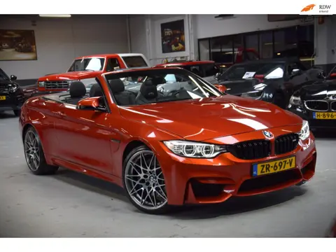 BMW 4-serie Cabrio M4 Competition Leder|Navi|450pk!!|SAKHIR ORANGE|Airscarf|Dealer onderhouden|Head-