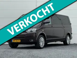 Volkswagen Transporter 2.0 TDI L2H1 Org NL Dub Cabine 6 Pers Automaat Leer Trekhaak Volledige onderh