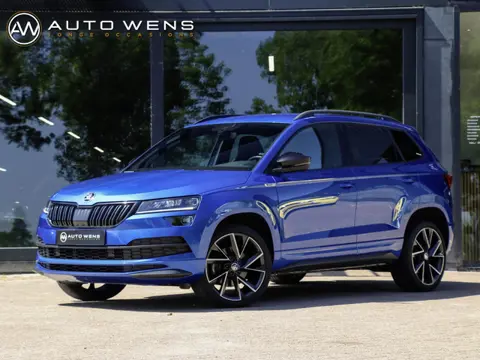 Skoda Karoq 1.5 TSI Sportline 150PK DSG Camera Navi Stoel/Stuurverw. Race Blue 19 inch