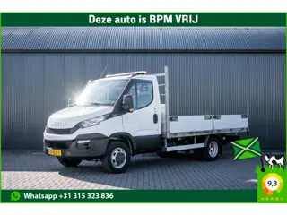 Iveco Daily 50C15 3.0L | Open Laadbak | Kraan | Euro 6 | 1ste Eigenaar| 146 PK | 3-Zits