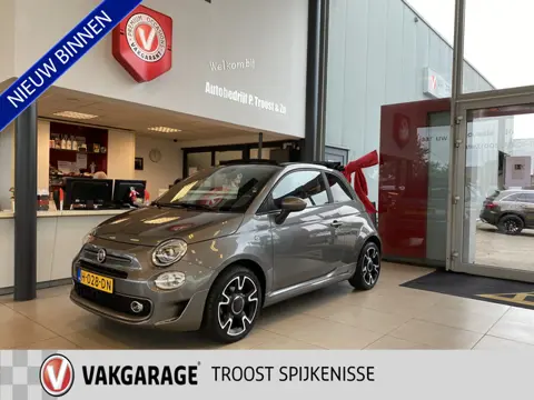 Fiat 500C 0.9 TwinAir Turbo Sport,Cabriolet,NL Auto,Elektrisch Bedienbare Kap,Leder,Navigatie,DAB,Cl