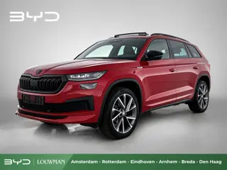 Škoda Kodiaq 1.5 TSI Sportline Business 7p. | 20" LMV | Zwart Leder | Elektrische achterklep |